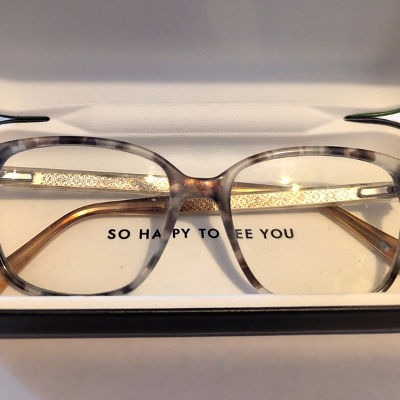 kate spade Accessories - Kate Spade Clear and Gold Eyeglasses